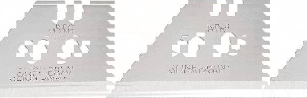 Double Bevel Knife Blade: 60 mm Blade Length